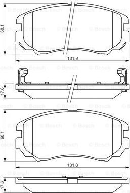 BOSCH 0 986 424 815 - Set placute frana,frana disc aaoparts.ro