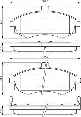 BOSCH 0 986 424 810 - Set placute frana,frana disc aaoparts.ro