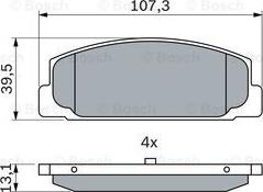 BOSCH 0 986 424 817 - Set placute frana,frana disc aaoparts.ro