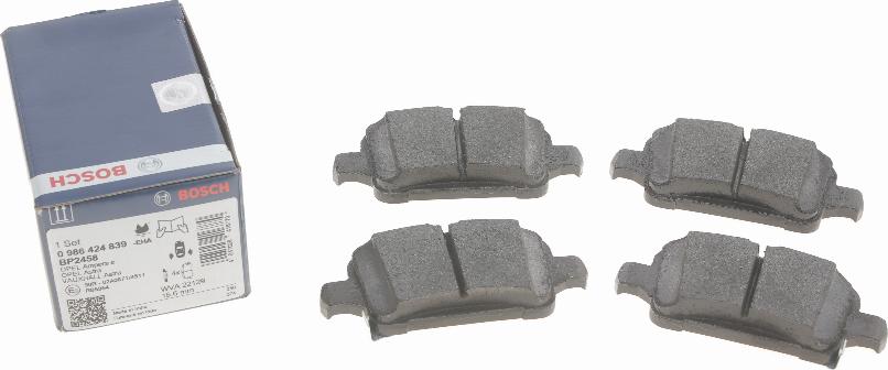 BOSCH 0 986 424 839 - Set placute frana,frana disc aaoparts.ro