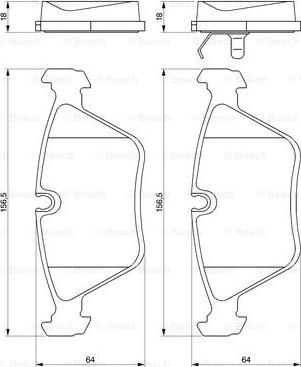 BOSCH 0 986 424 828 - Set placute frana,frana disc aaoparts.ro