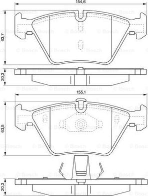 BOSCH 0 986 424 822 - Set placute frana,frana disc aaoparts.ro