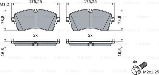 BOSCH 0 986 424 871 - Set placute frana,frana disc aaoparts.ro