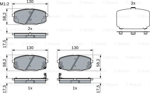 BOSCH 0 986 424 393 - Set placute frana,frana disc aaoparts.ro