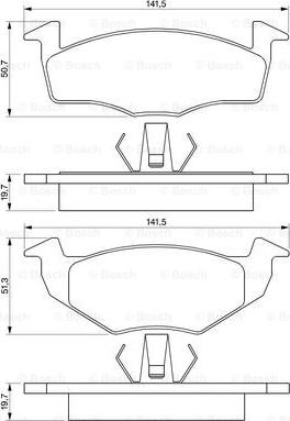 BOSCH 0 986 424 347 - Set placute frana,frana disc aaoparts.ro