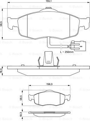 BOSCH 0 986 424 359 - Set placute frana,frana disc aaoparts.ro