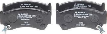 BOSCH 0 986 424 369 - Set placute frana,frana disc aaoparts.ro