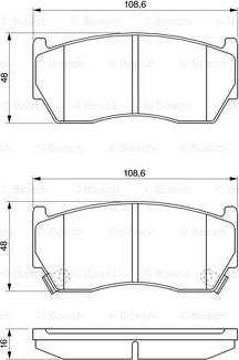 BOSCH 0 986 424 369 - Set placute frana,frana disc aaoparts.ro