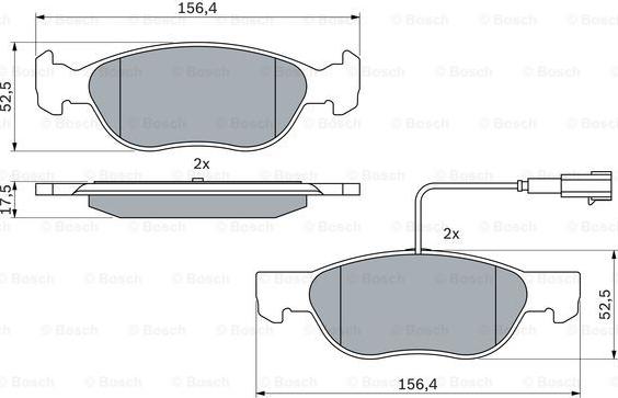 BOSCH 0 986 424 362 - Set placute frana,frana disc aaoparts.ro