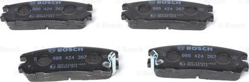 BOSCH 0 986 424 367 - Set placute frana,frana disc aaoparts.ro