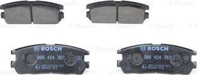 BOSCH 0 986 424 367 - Set placute frana,frana disc aaoparts.ro