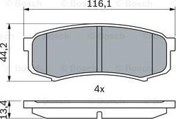 BOSCH 0 986 424 313 - Set placute frana,frana disc aaoparts.ro