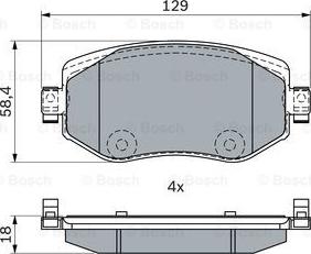 BOSCH 0 986 424 386 - Set placute frana,frana disc aaoparts.ro