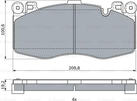 BOSCH 0 986 424 387 - Set placute frana,frana disc aaoparts.ro