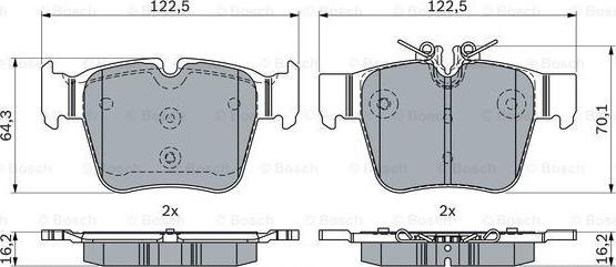 BOSCH 0 986 424 334 - Set placute frana,frana disc aaoparts.ro