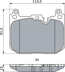 BOSCH 0 986 424 331 - Set placute frana,frana disc aaoparts.ro