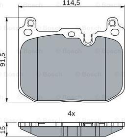 BOSCH 0 986 424 331 - Set placute frana,frana disc aaoparts.ro