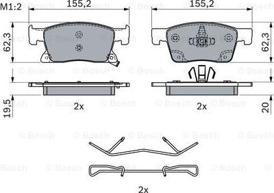 BOSCH 0 986 424 329 - Set placute frana,frana disc aaoparts.ro