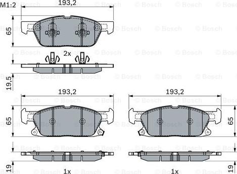 BOSCH 0 986 424 326 - Set placute frana,frana disc aaoparts.ro