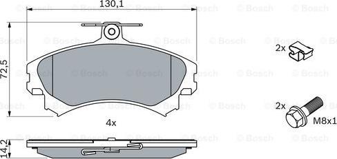 BOSCH 0 986 424 371 - Set placute frana,frana disc aaoparts.ro