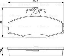 BOSCH 0 986 424 373 - Set placute frana,frana disc aaoparts.ro