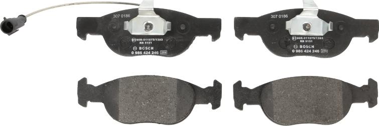 BOSCH 0 986 424 246 - Set placute frana,frana disc aaoparts.ro