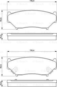 BOSCH 0 986 424 251 - Set placute frana,frana disc aaoparts.ro