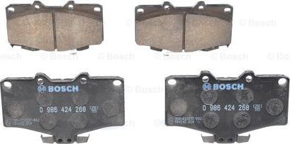 BOSCH 0 986 424 268 - Set placute frana,frana disc aaoparts.ro