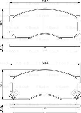BOSCH 0 986 424 202 - Set placute frana,frana disc aaoparts.ro