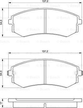 BOSCH 0 986 424 215 - Set placute frana,frana disc aaoparts.ro