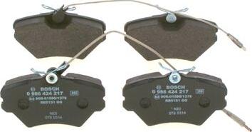 BOSCH 0986424217 - Set placute frana,frana disc aaoparts.ro