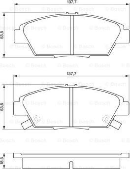 BOSCH 0 986 424 289 - Set placute frana,frana disc aaoparts.ro