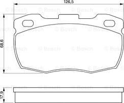 BOSCH 0 986 424 286 - Set placute frana,frana disc aaoparts.ro