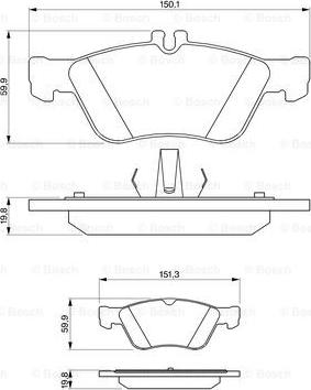 BOSCH 0 986 424 234 - Set placute frana,frana disc aaoparts.ro