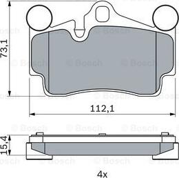 BOSCH 0 986 424 741 - Set placute frana,frana disc aaoparts.ro