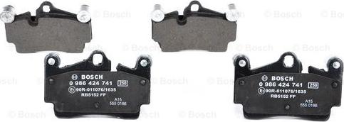 BOSCH 0 986 424 741 - Set placute frana,frana disc aaoparts.ro