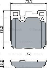 BOSCH 0 986 424 755 - Set placute frana,frana disc aaoparts.ro