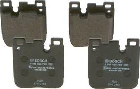 BOSCH 0 986 424 755 - Set placute frana,frana disc aaoparts.ro