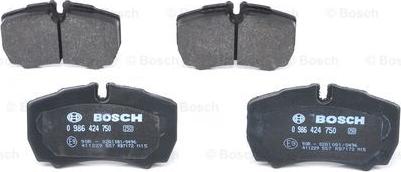 BOSCH 0 986 424 750 - Set placute frana,frana disc aaoparts.ro