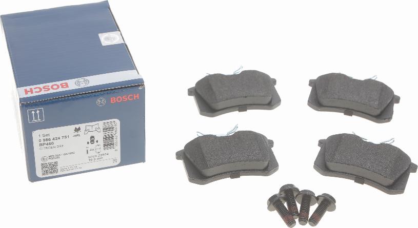 BOSCH 0 986 424 751 - Set placute frana,frana disc aaoparts.ro