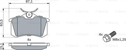 BOSCH 0 986 424 751 - Set placute frana,frana disc aaoparts.ro