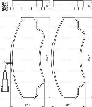 BOSCH 0 986 424 769 - Set placute frana,frana disc aaoparts.ro