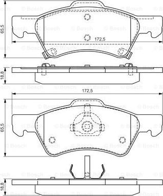 BOSCH 0 986 424 765 - Set placute frana,frana disc aaoparts.ro