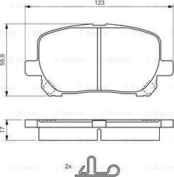 BOSCH 0 986 424 761 - Set placute frana,frana disc aaoparts.ro