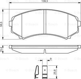 BOSCH 0 986 424 709 - Set placute frana,frana disc aaoparts.ro