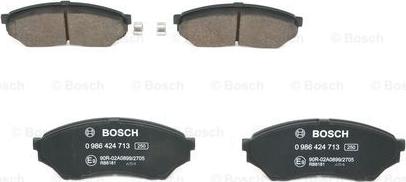 BOSCH 0 986 424 713 - Set placute frana,frana disc aaoparts.ro