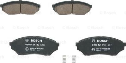 BOSCH 0 986 424 713 - Set placute frana,frana disc aaoparts.ro