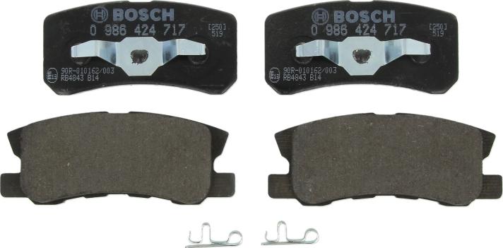 BOSCH 0 986 424 717 - Set placute frana,frana disc aaoparts.ro