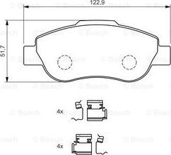 BOSCH 0 986 424 786 - Set placute frana,frana disc aaoparts.ro