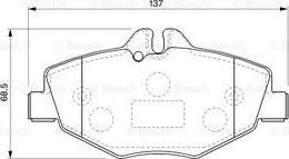 BOSCH 0 986 424 787 - Set placute frana,frana disc aaoparts.ro